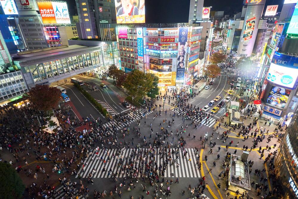 Shibuya Crossing, one of the must-see locations on your one-day trip to Tokyo