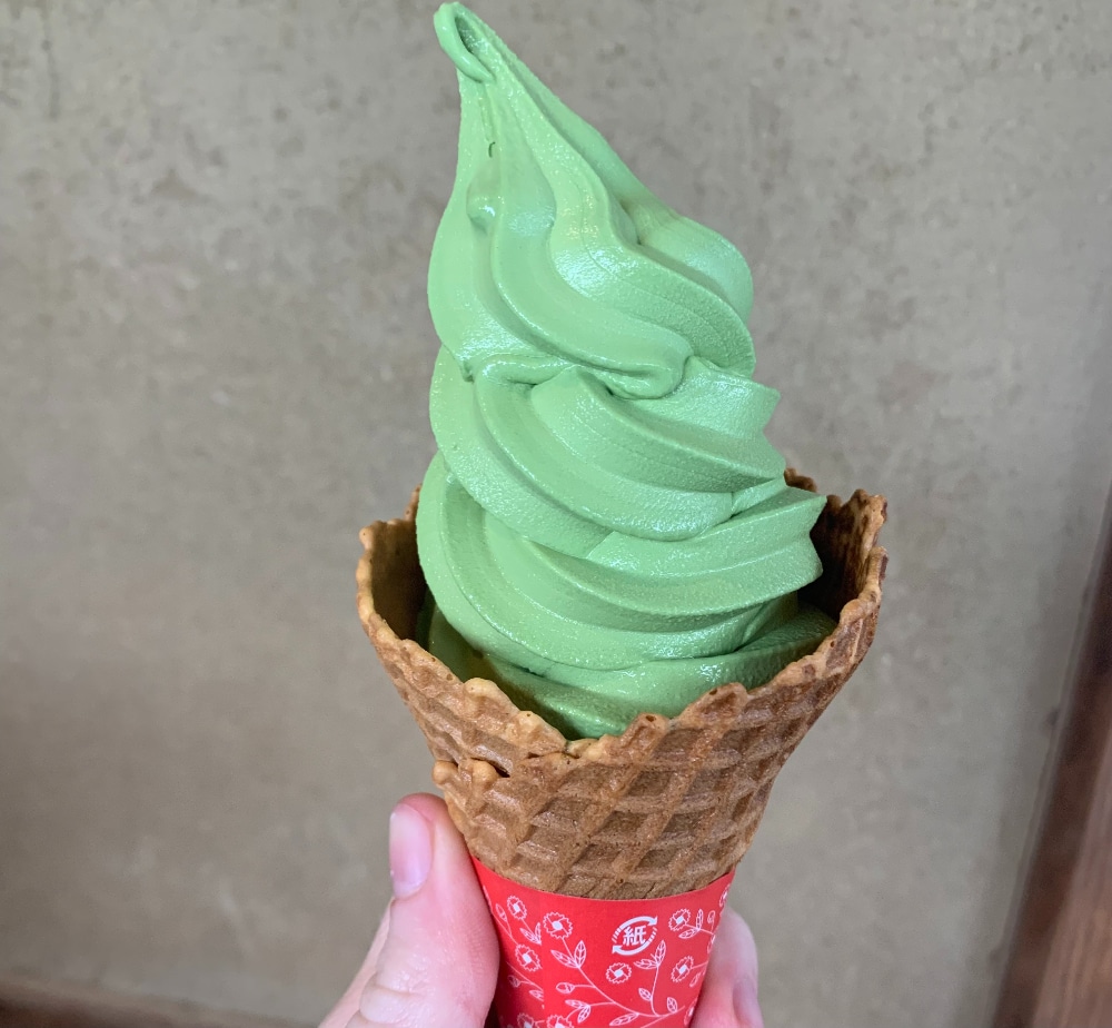 Matcha Soft Serve Ice Cream, Kinkakuji, Kyoto, Japan Photo Credit: Hannah Fulton